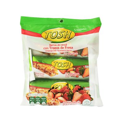 Barras de cereal fresa TOSH 3uni