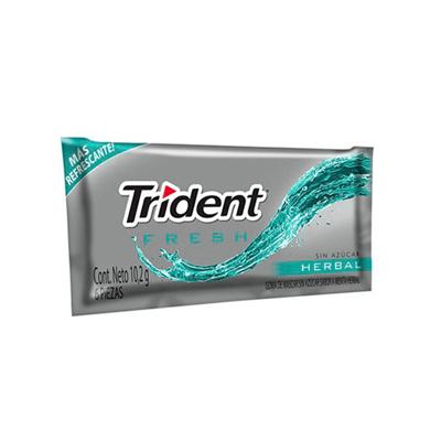 Chicle TRIDENT fresh herbal 6uni