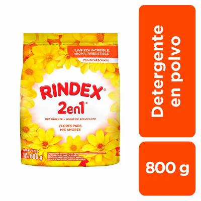 Detergente RINDEX polvo flores 800gr