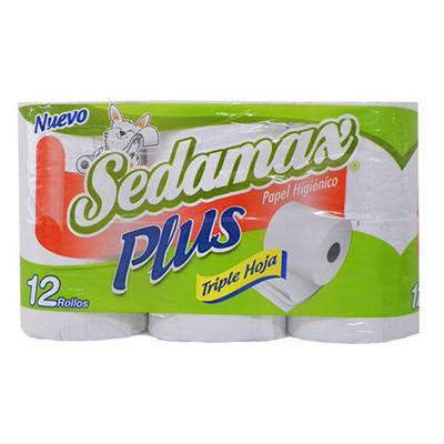 Papel higiénico SEDA MAXplus triple hoja 12 rollos