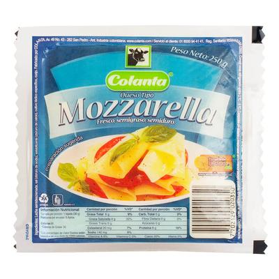 Queso COLANTA mozzarella bloque 250g