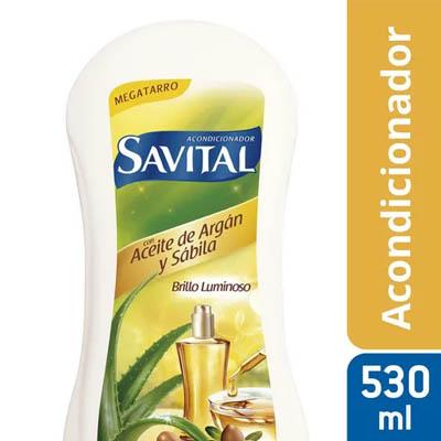 Acondicionador SAVITAL aceite de argán y sábila 490ml