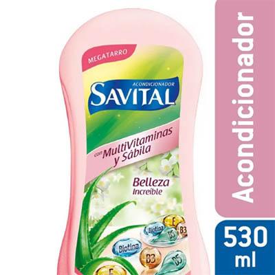 Acondicionador SAVITAL multivitaminas y sábila 490ml
