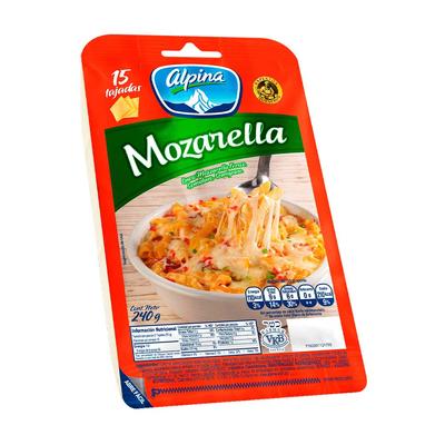 Queso ALPINA mozarella 15un 240g