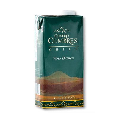 Vino blanco CUATRO CUMBRES tetra 1000ml