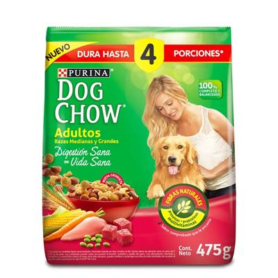 Alimento DOG CHOW adultos medianos y grandes 475g