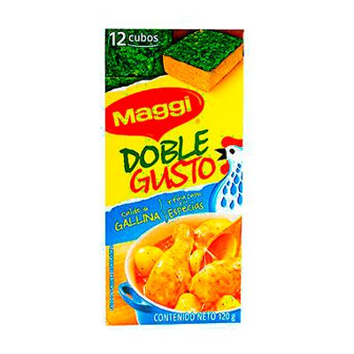 Caldo de gallina MAGGI doble gusto 120g 12cubos