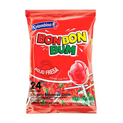 bon bon bum fresa COLOMBINA 456g 24uni