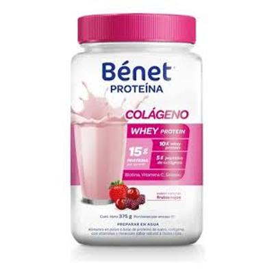 Cólageno BÉNET con proteína frutos rojos 375g