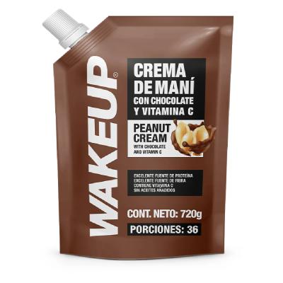 Crema de maní WAKEUP con chocolate 720g