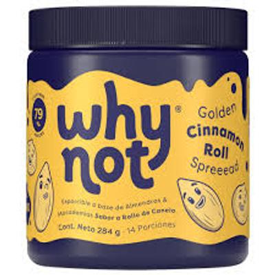 Esparcible WHY NOT almendra y macadamia sabor a rollo de canela 284g