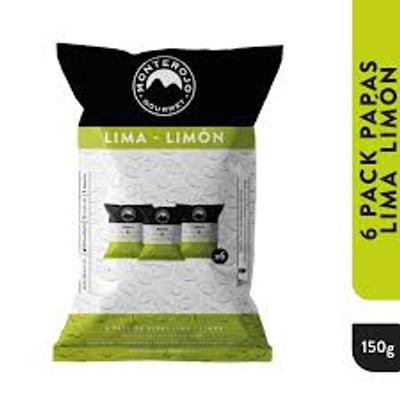 Papa MONTEROJO gourmet lima limón 150g 6un