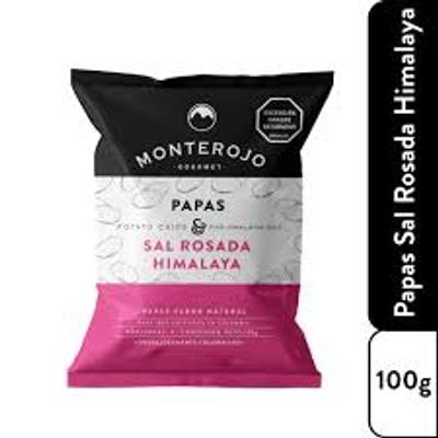 Papas gourmet MONTEROJO sal rosada himalaya 100g