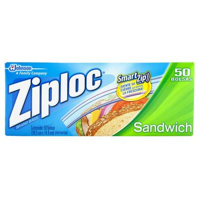 Bolsas ZIPLOC sandwich 50uni