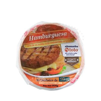 Carne TOTO Hamburguesa 900g 10 uni