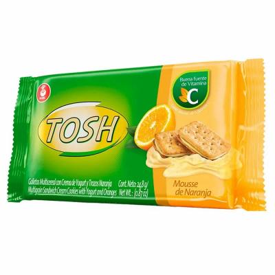 Galletas TOSH naranja 148.8g 6un