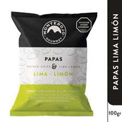 Papas gourmet MONTEROJO lima-limón 100g