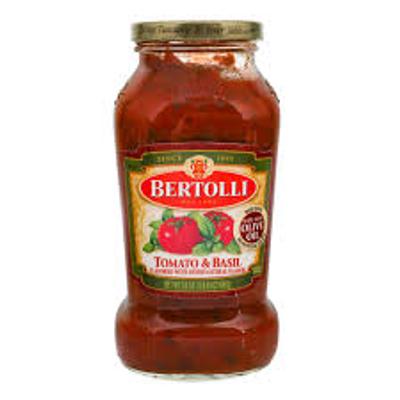 Salsa tomate y albahaca BERTOLLI 680g