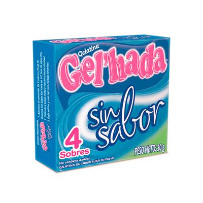 Gelatina sin sabor GEL'HADA 3 sobres 90g