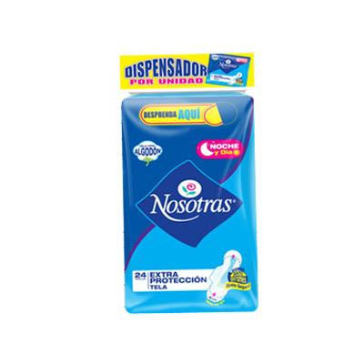 Toallas NOSOTRAS extra protección 24un